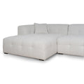 Almira 4 Seater Left Chaise Sofa - Pearl Boucle