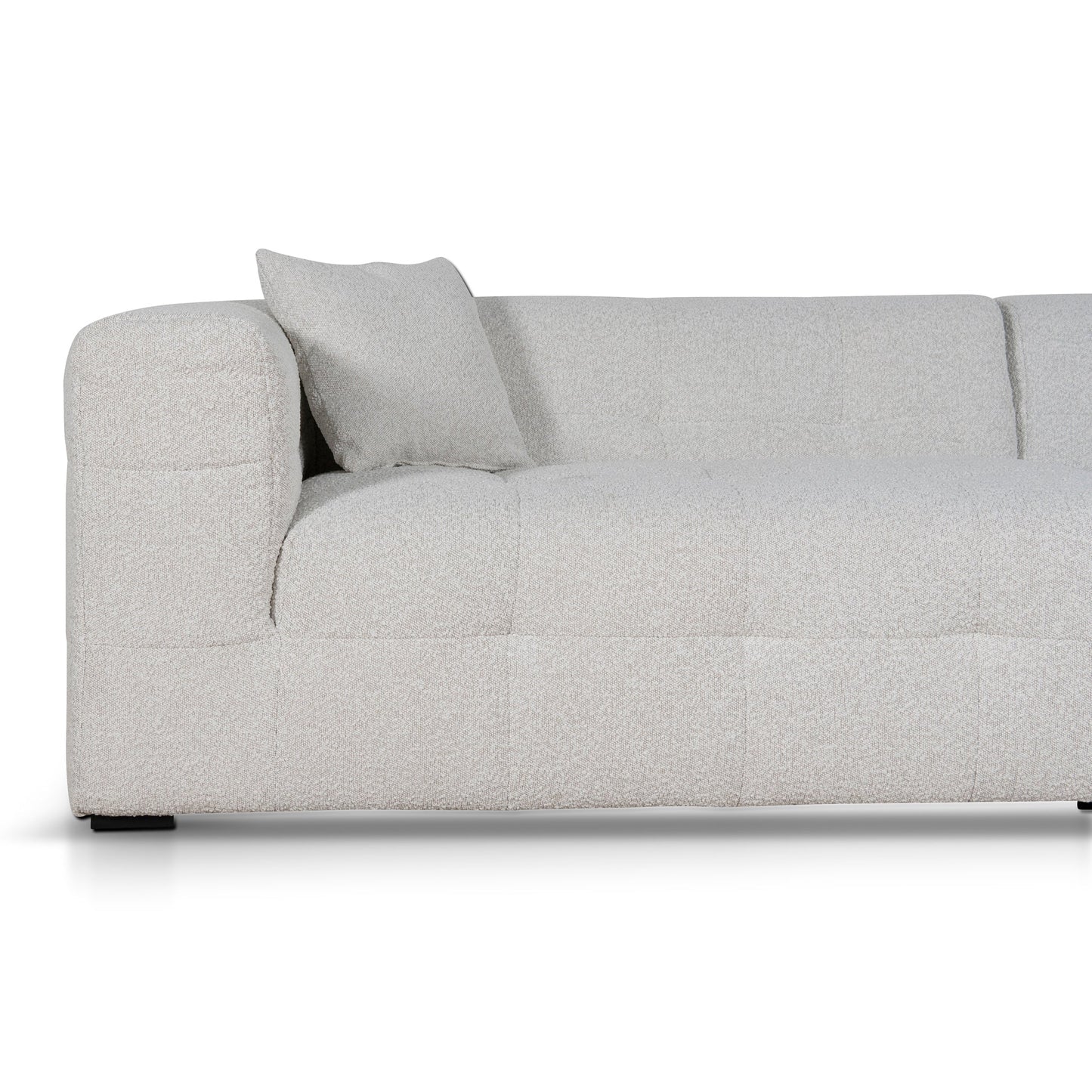 Almira 4 Seater Right Chaise Sofa - Pearl Boucle