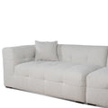 Almira 4 Seater Right Chaise Sofa - Pearl Boucle