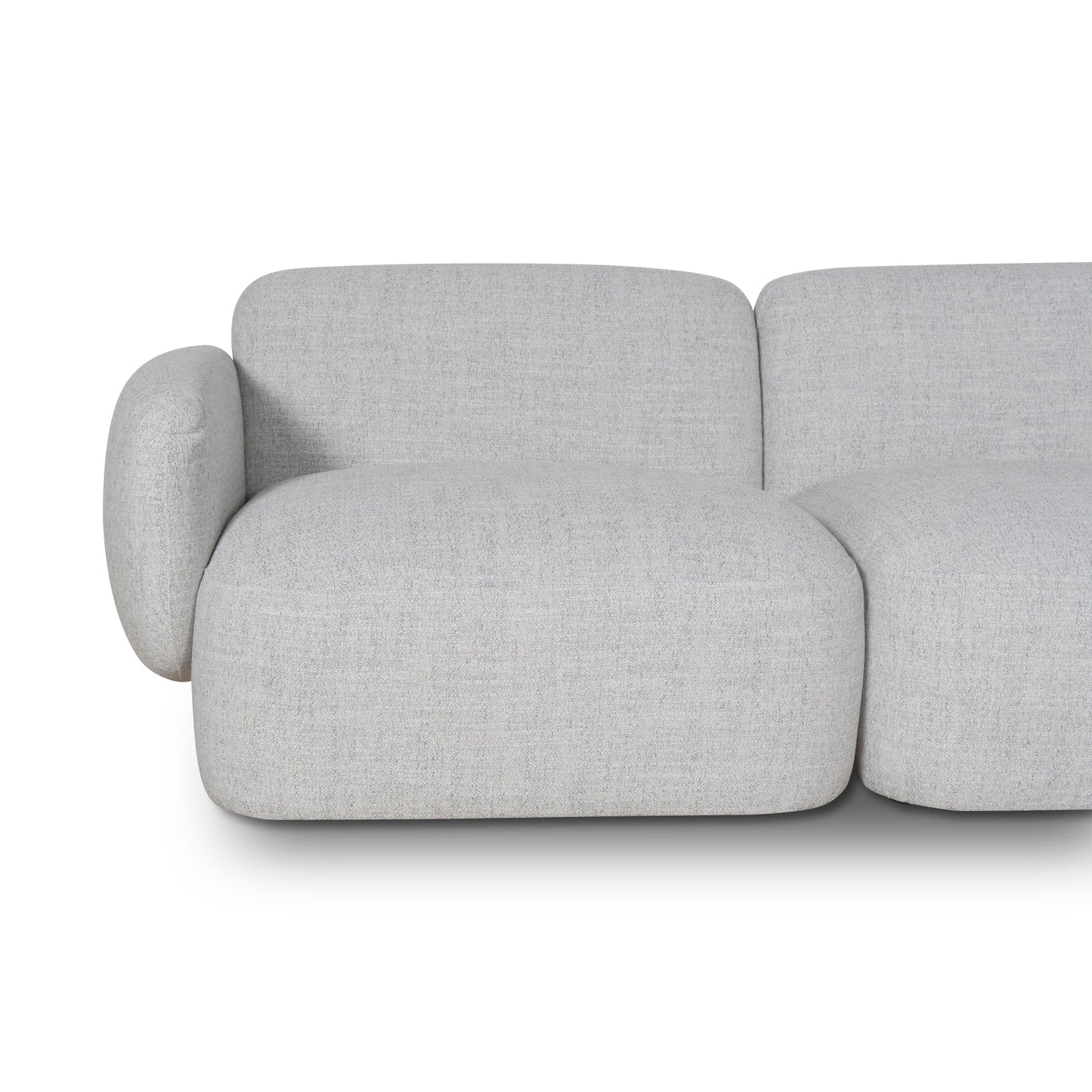 Gosling Right Chaise Modular Sofa - Cloud Grey