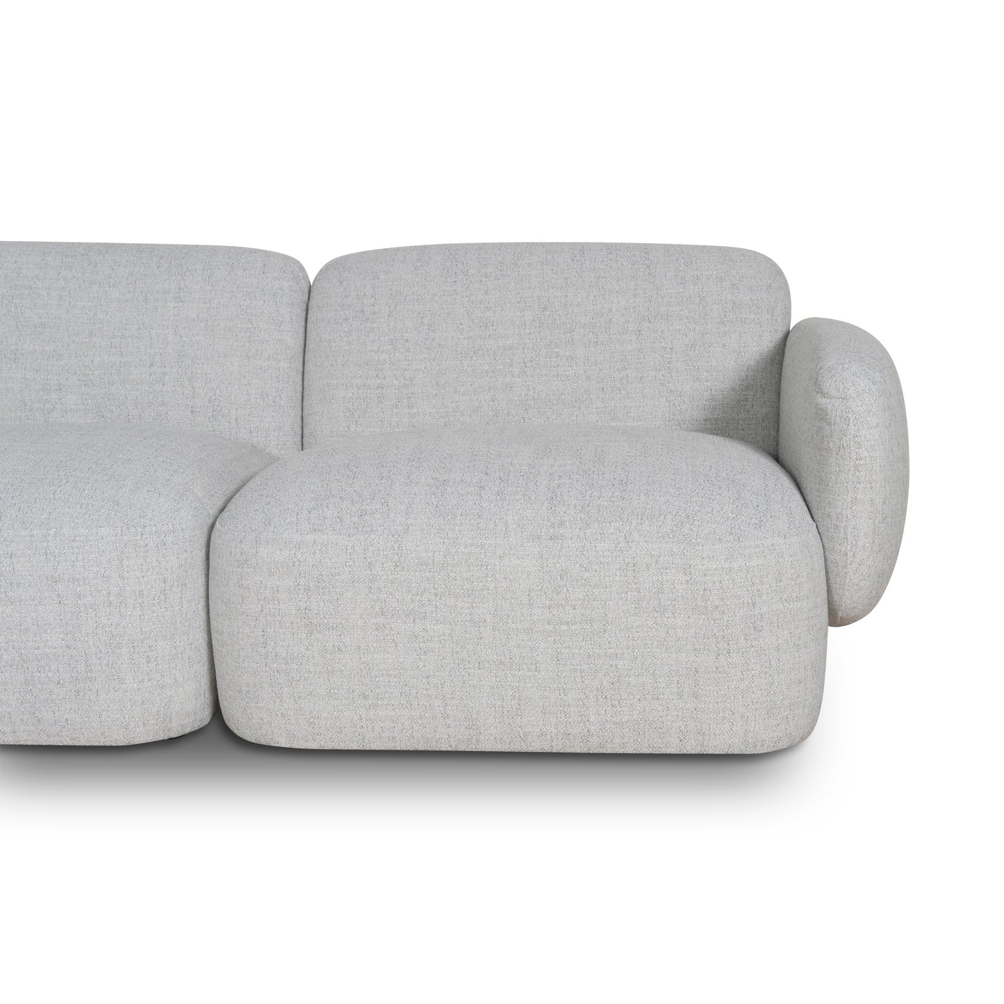 Gosling Left Chaise Modular Sofa - Cloud Grey