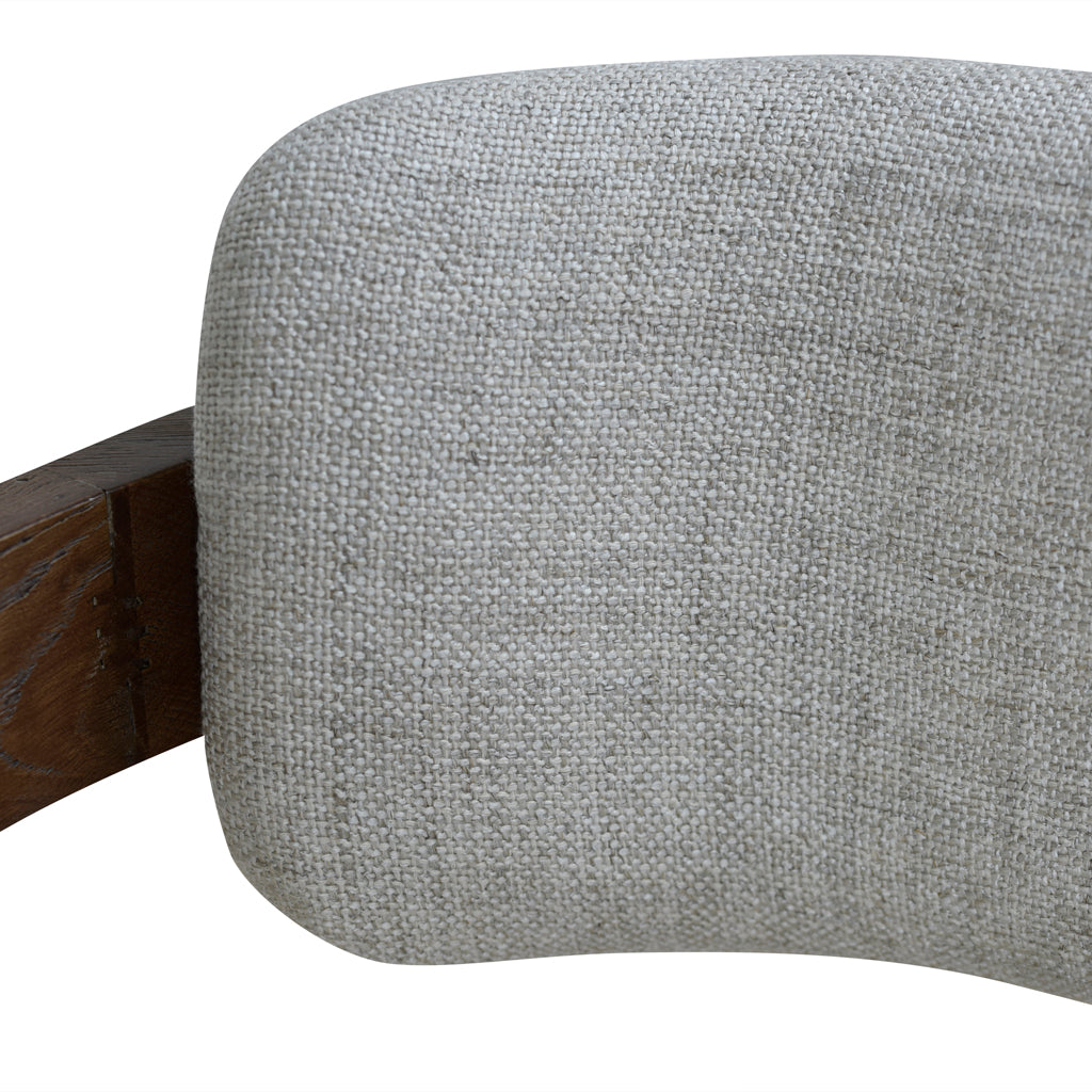 Malene Walnut Armchair - Linen