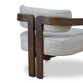 Malene Walnut Armchair - Linen