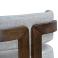 Malene Walnut Armchair - Linen