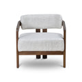 Malene Walnut Armchair - Linen