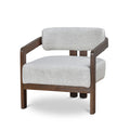 Malene Walnut Armchair - Linen