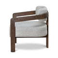 Malene Walnut Armchair - Linen