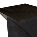 Abstract Stack Side Table - Sandblasted Black