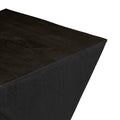 Abstract Stack Side Table - Sandblasted Black