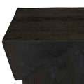 Abstract Stack Side Table - Sandblasted Black