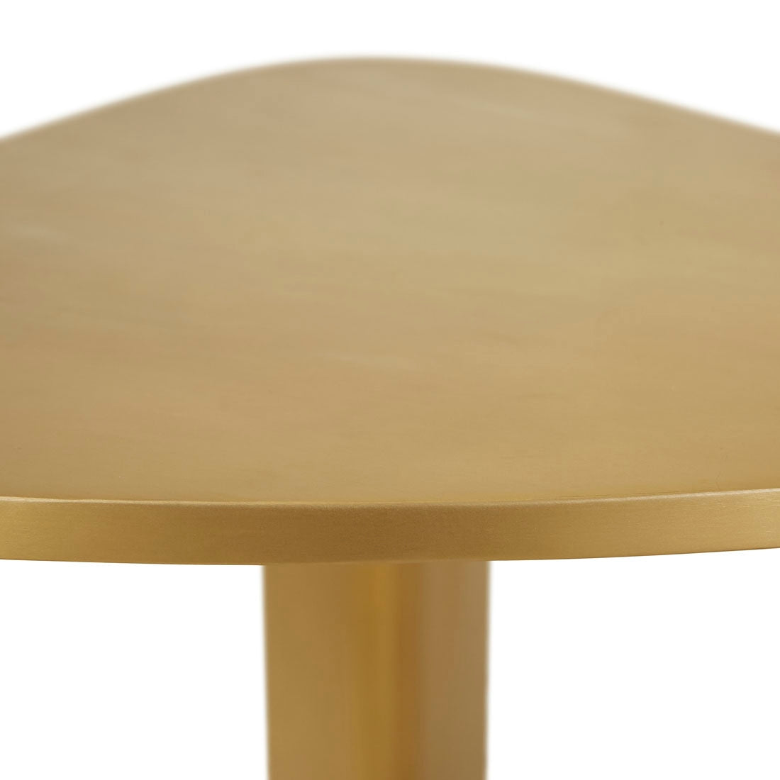 Amara Delta Metal Side Table - Brushed Gold