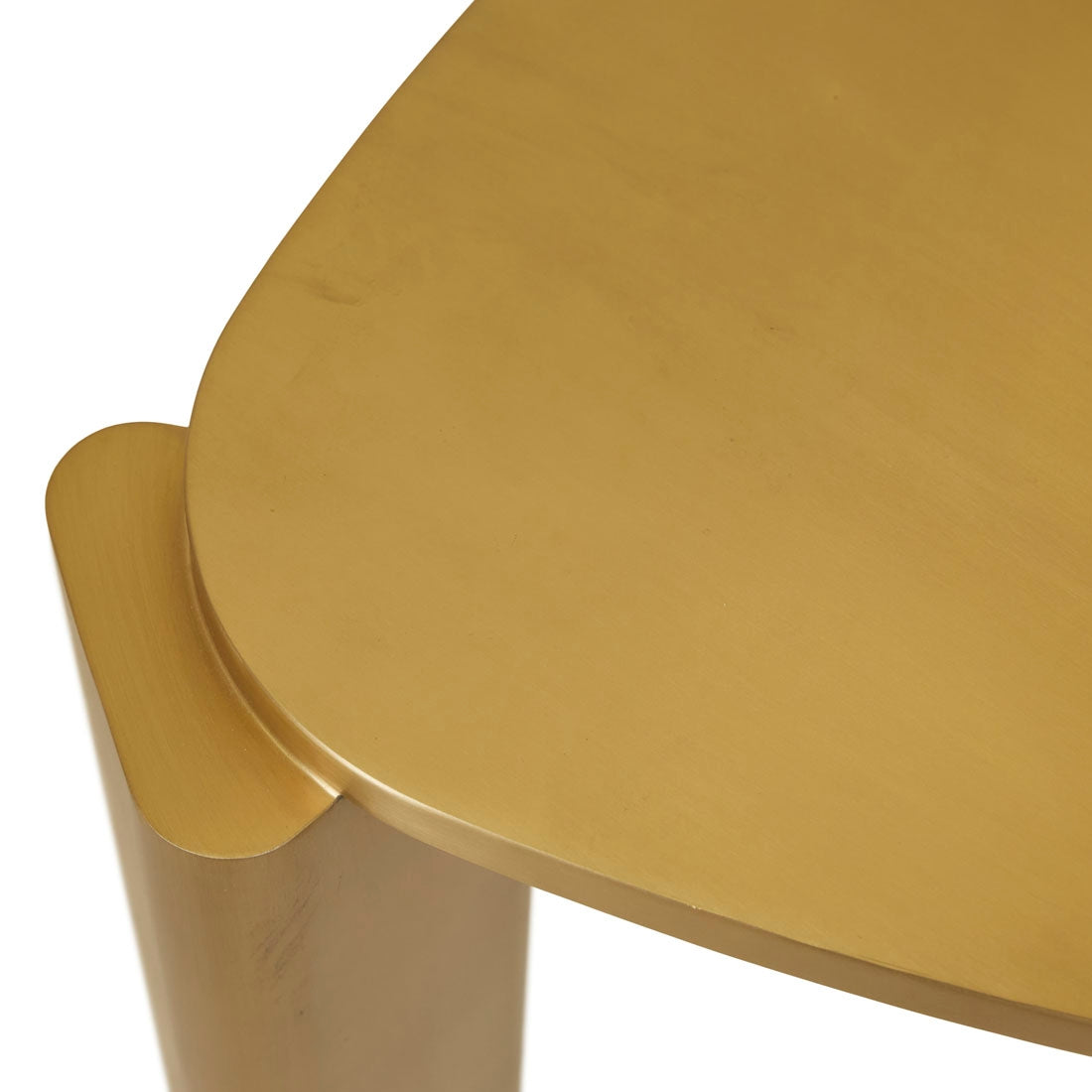 Amara Delta Metal Side Table - Brushed Gold