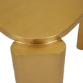 Amara Delta Metal Side Table - Brushed Gold