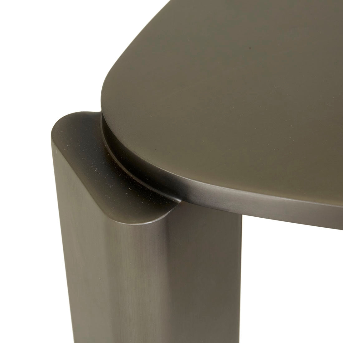 Amara Delta Metal Side Table - Gunmetal