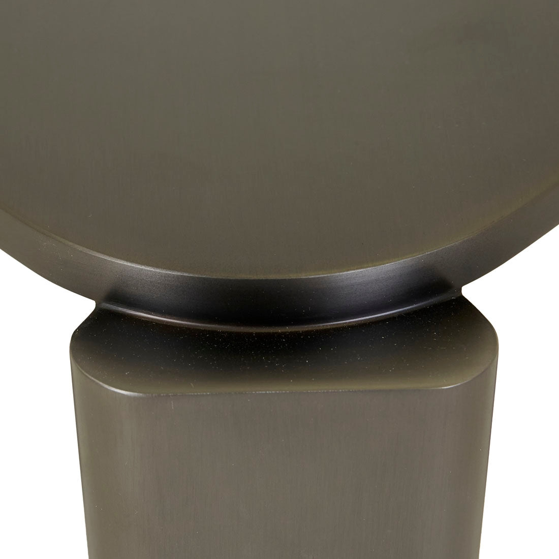 Amara Delta Metal Side Table - Gunmetal