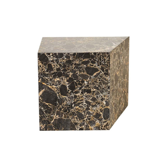 Canyon Block Side Table - Golden Portoro