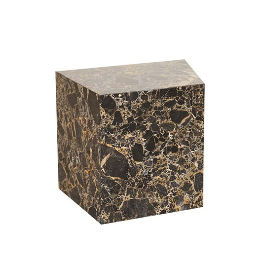 Canyon Block Side Table - Golden Portoro