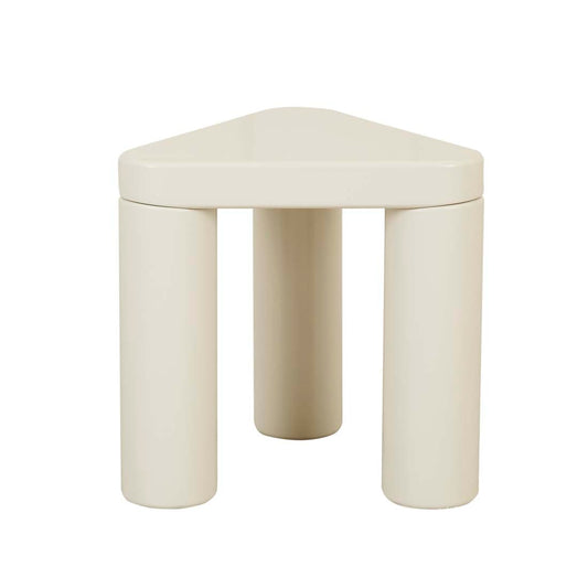 Frankie Tri Side Table - Gloss Fossil