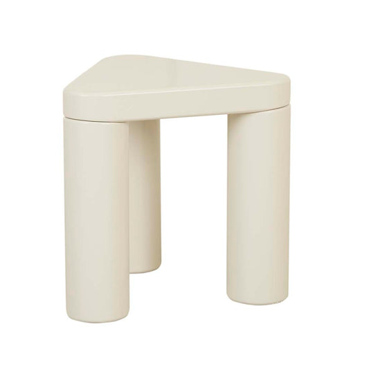 Frankie Tri Side Table - Gloss Fossil