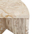 Rufus Slice Side Table - Latte Marble