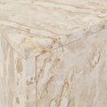 Rufus Slice Side Table - Latte Marble