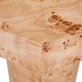 Trove Burl Side Table - Light Burl