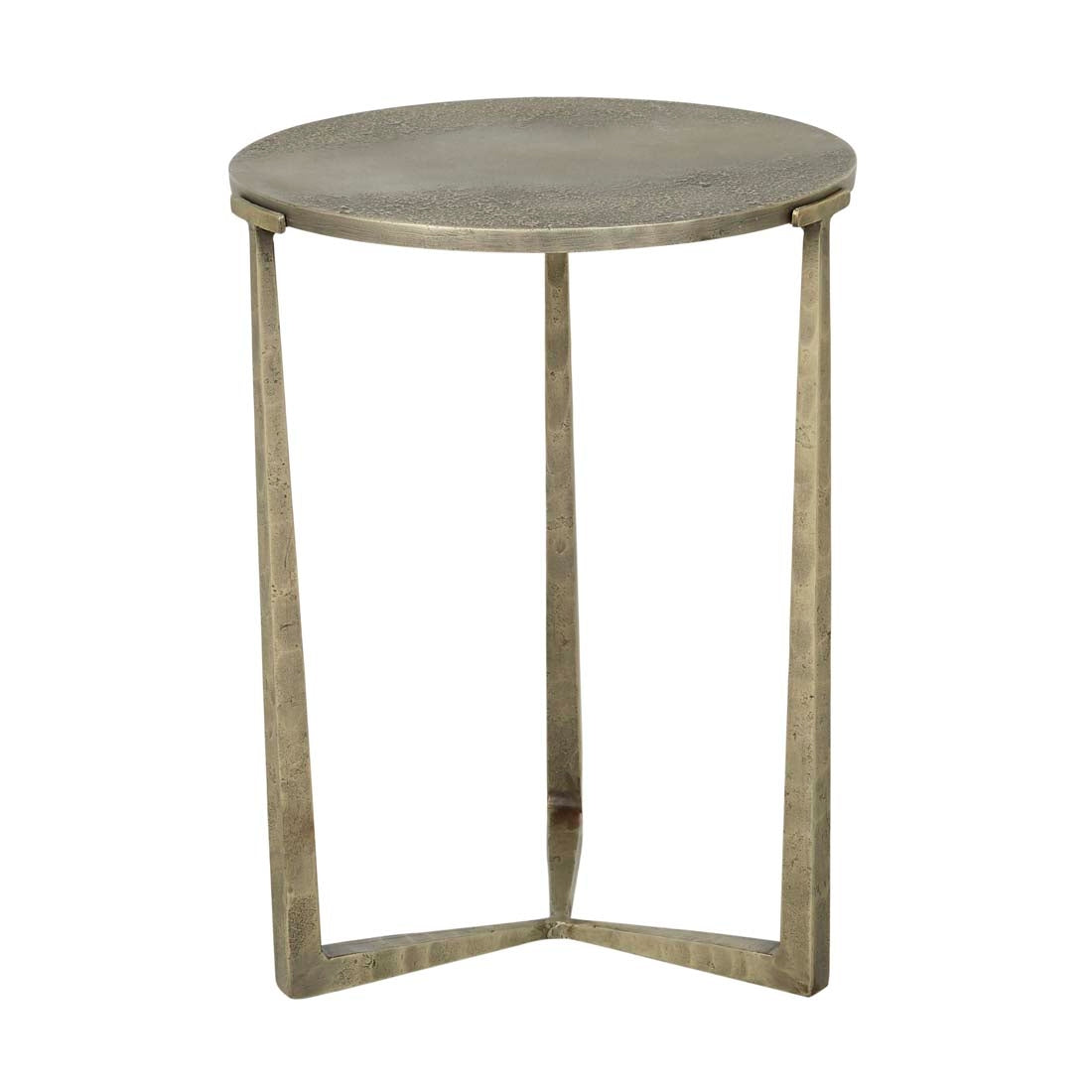 Amelie Aura Side Table - Antique Brass