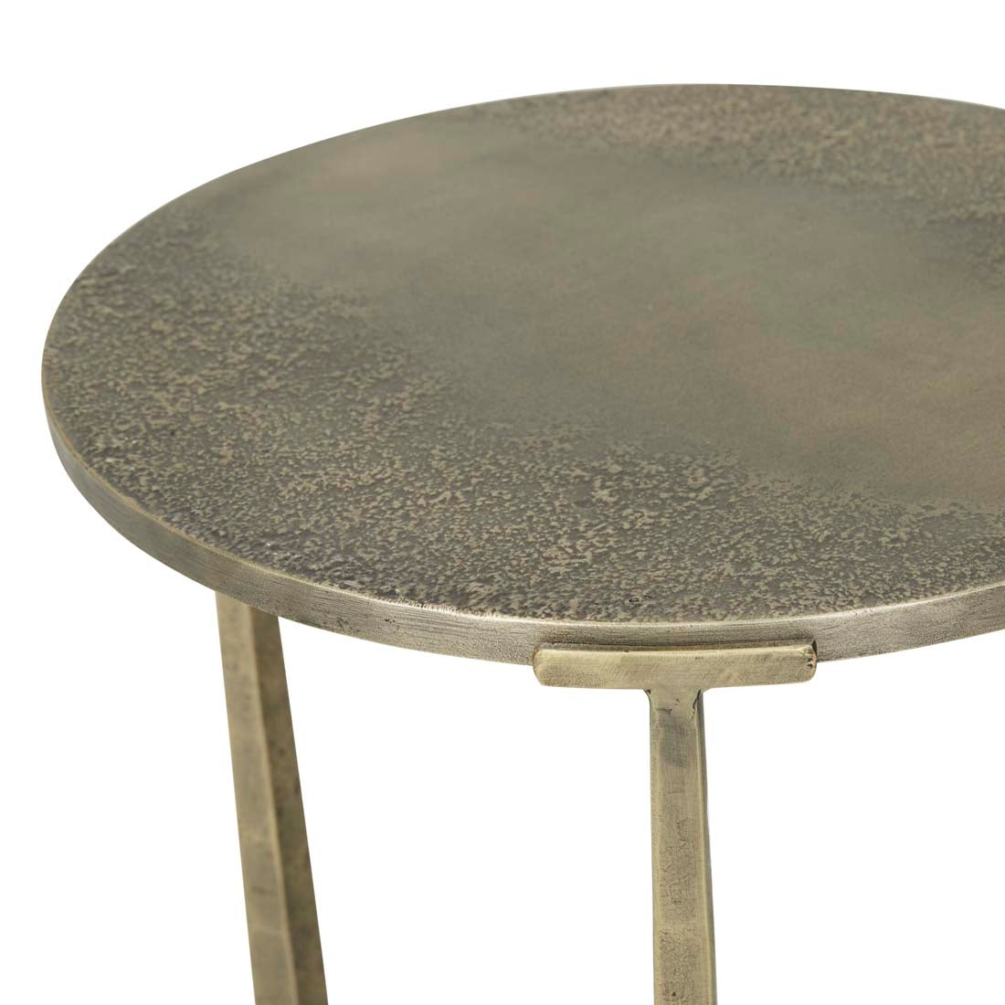 Amelie Aura Side Table - Antique Brass