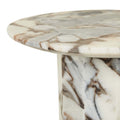 Atlas Decagon Side Table - Matt Ocean Marble