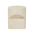 Atlas Pinnacle Side Table - Natural Travertine