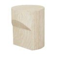 Atlas Pinnacle Side Table - Natural Travertine