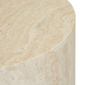 Atlas Pinnacle Side Table - Natural Travertine