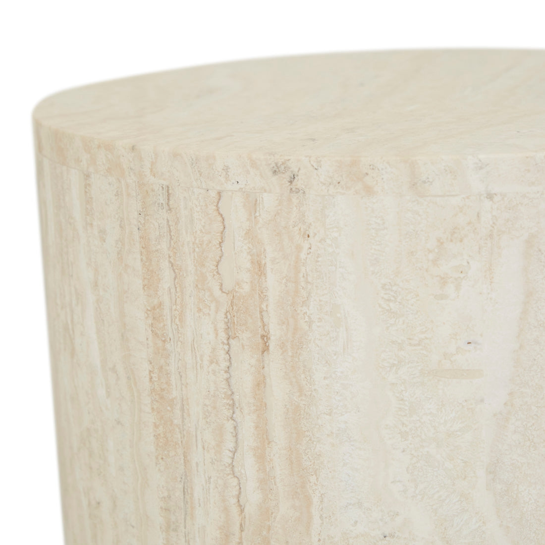 Atlas Pinnacle Side Table - Natural Travertine