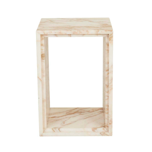 Ponte Side Table - Golden White Marble