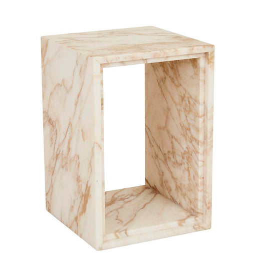 Ponte Side Table - Golden White Marble