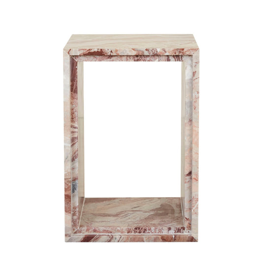 Ponte Side Table - Monica Red Marble