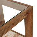 Zephyr Side Table - Crema Beige Marble - Natural