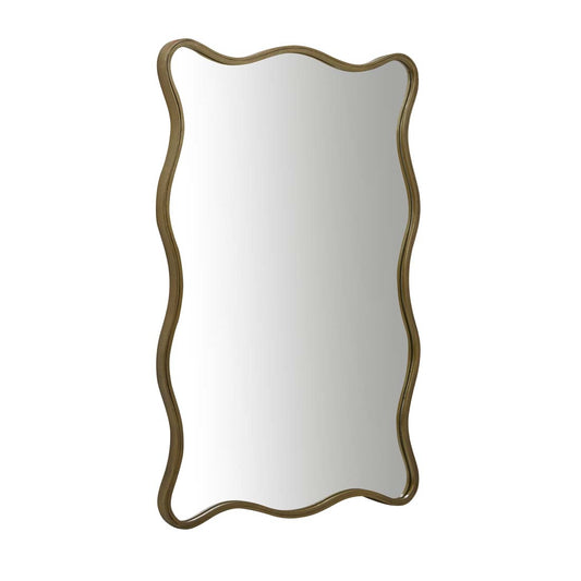 Verona Wave Mirror - Antique Brass