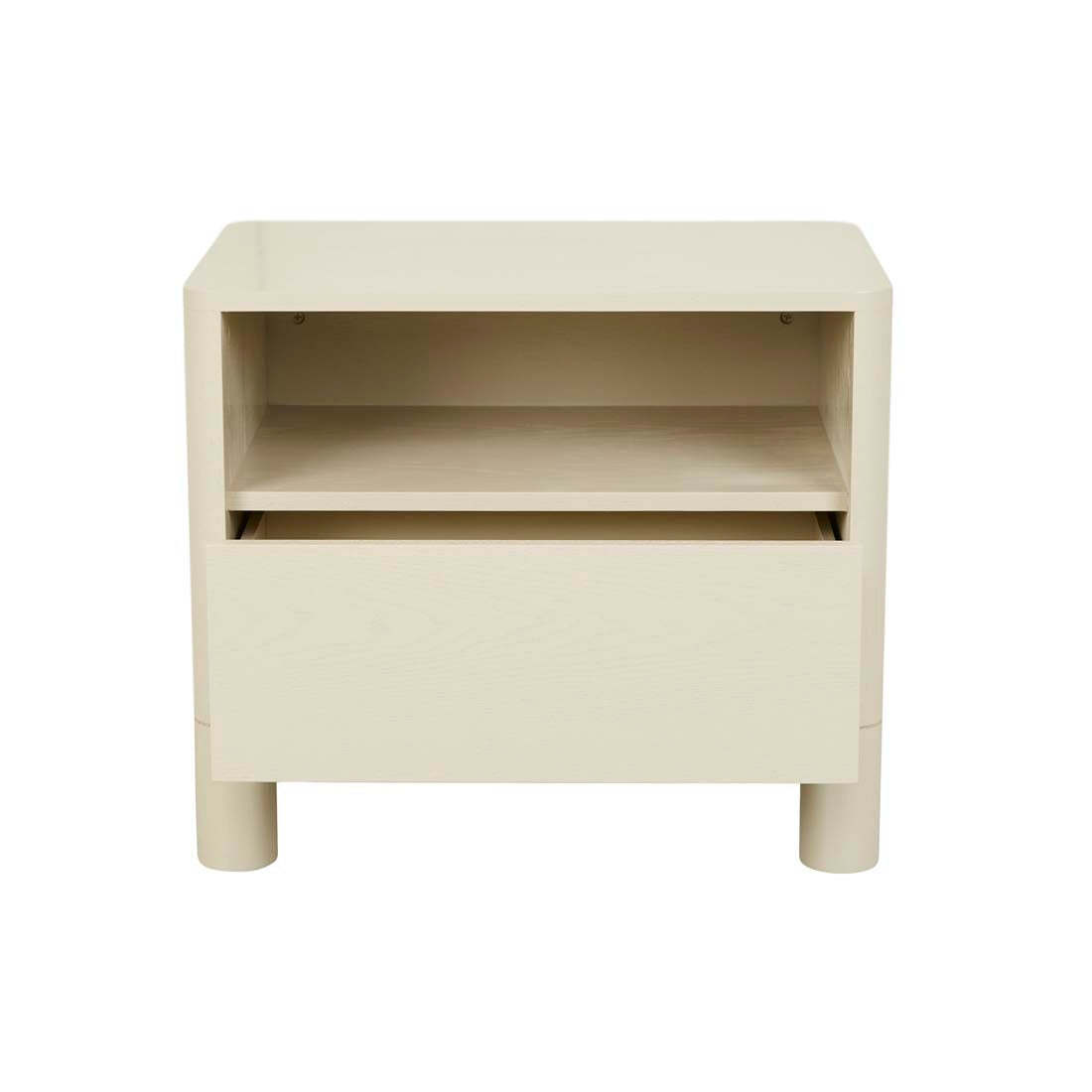 Artie Open Large Bedside - Putty