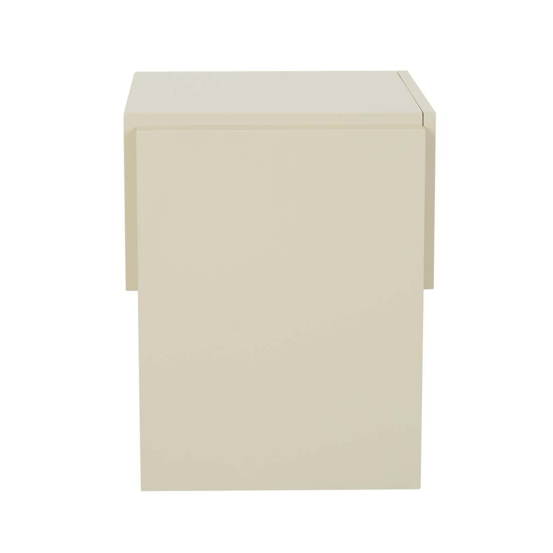 Cube Bedside - Gloss Putty