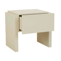 Cube Bedside - Gloss Putty