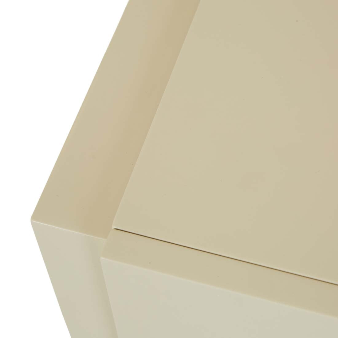 Cube Bedside - Gloss Putty