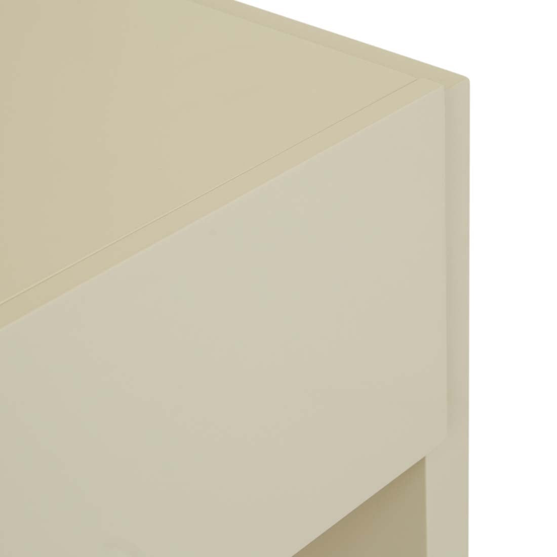 Cube Bedside - Gloss Putty