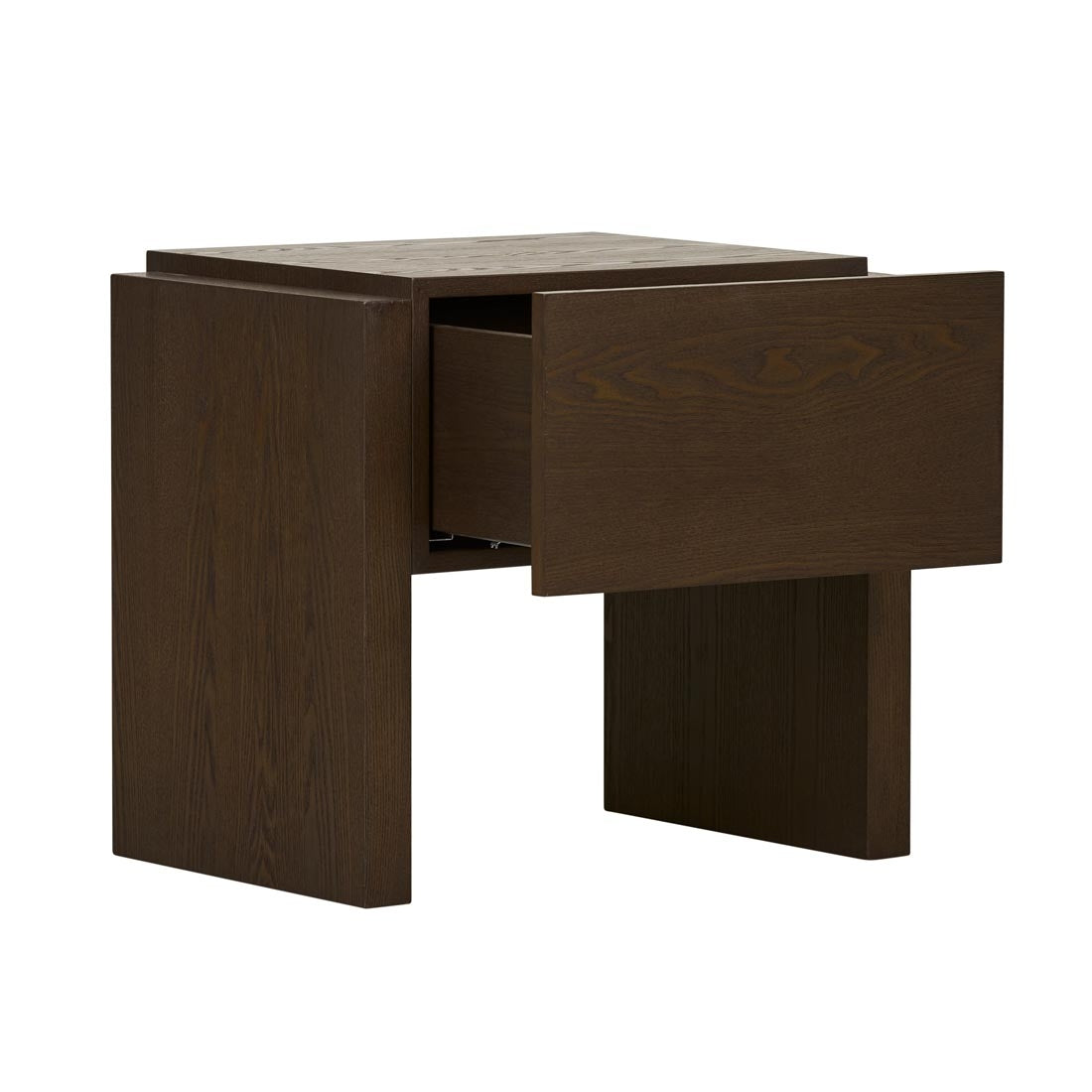 Cube Bedside - Mocha Ash