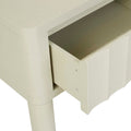 Oliver Fluted 1 Drawer Bedside - Putty