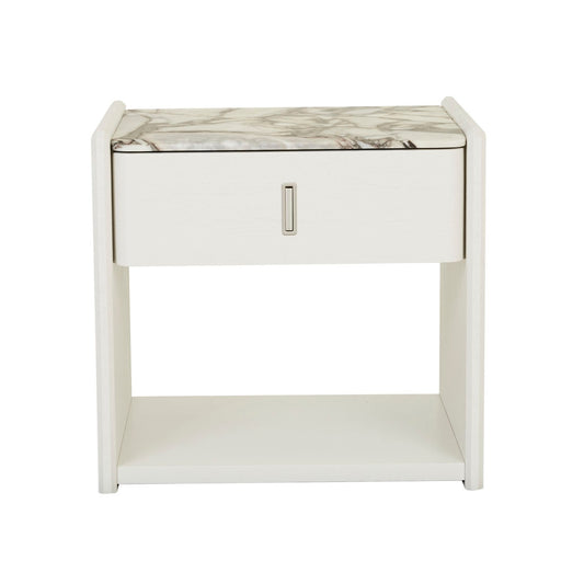 Pearce Marble Bedside - Bone