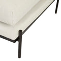 Airlie Frame Right Chaise Sofa Set - Eames Parchment - Black Metal