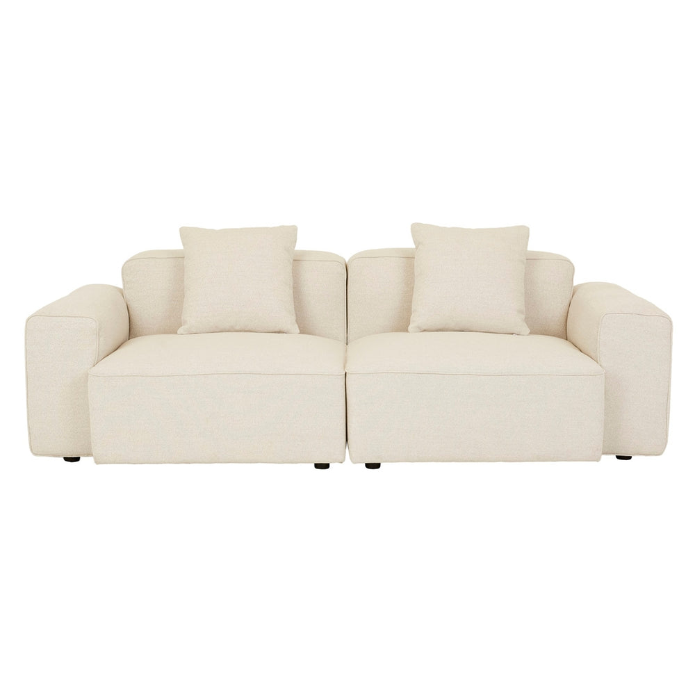 Airlie Slab 3 Seater Sofa - Buttercream