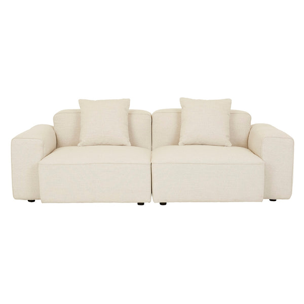 Airlie Slab 3 Seater Sofa - Buttercream