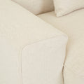 Airlie Slab 3 Seater Sofa - Buttercream